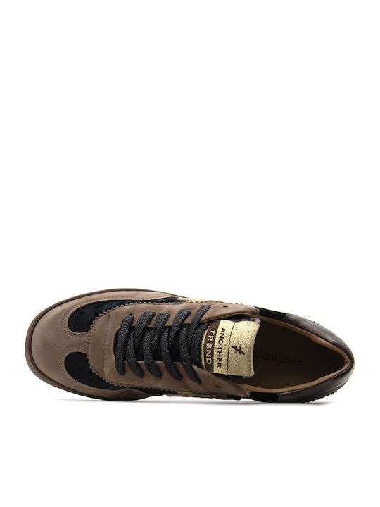 Another Trend A032.81 Ante terciopelo black & light brown suede