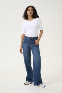 Kaffe KAkarla HW Wide jeans blue