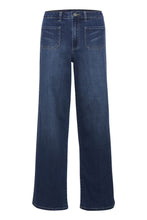 Load image into Gallery viewer, Kaffe KAkarla HW Wide jeans blue
