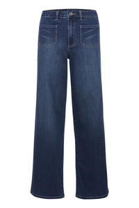 Kaffe KAkarla HW Wide jeans blue