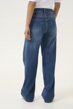 Load image into Gallery viewer, Kaffe KAkarla HW Wide jeans blue
