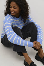 Load image into Gallery viewer, Kaffe KAlida knit pullover blue
