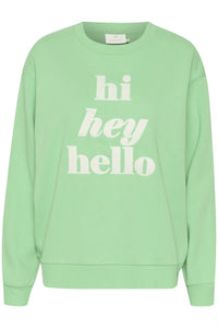 Kaffe KAellen sweatshirt green