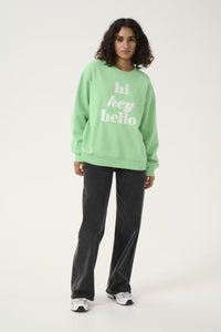 Kaffe KAellen sweatshirt green