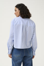Kaffe KAsofie shirt white and blue stripe