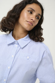 Kaffe KAsofie shirt white and blue stripe