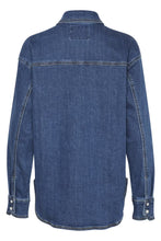 Load image into Gallery viewer, Kaffe KAsinem denim shirt blue
