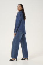 Load image into Gallery viewer, Kaffe KAsinem denim shirt blue
