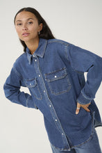 Load image into Gallery viewer, Kaffe KAsinem denim shirt blue
