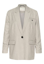 Load image into Gallery viewer, Kaffe KAkaysa Blazer grey pinstripe
