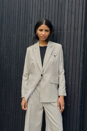 Kaffe KAkaysa Blazer grey pinstripe