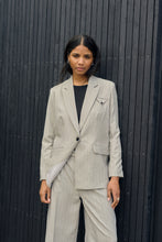 Load image into Gallery viewer, Kaffe KAkaysa Blazer grey pinstripe
