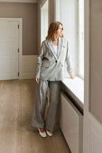 Load image into Gallery viewer, Kaffe KAkaysa Blazer grey pinstripe
