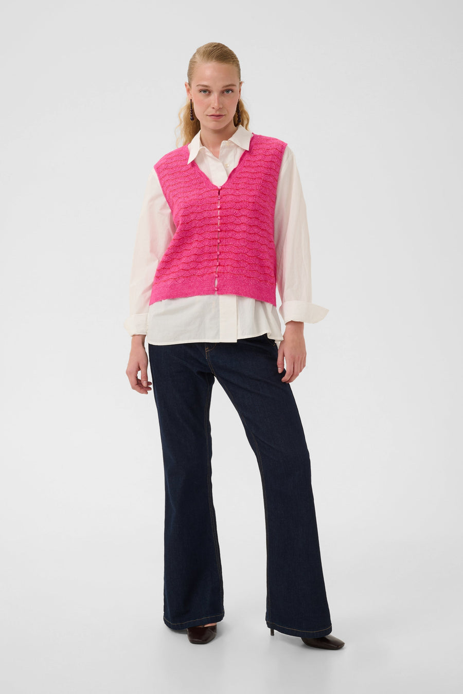 Culture CUemera Julietta Waistcoat pink