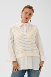 Culture CUemera Julietta Waistcoat cream
