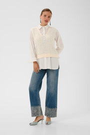 Culture CUemera Julietta Waistcoat cream