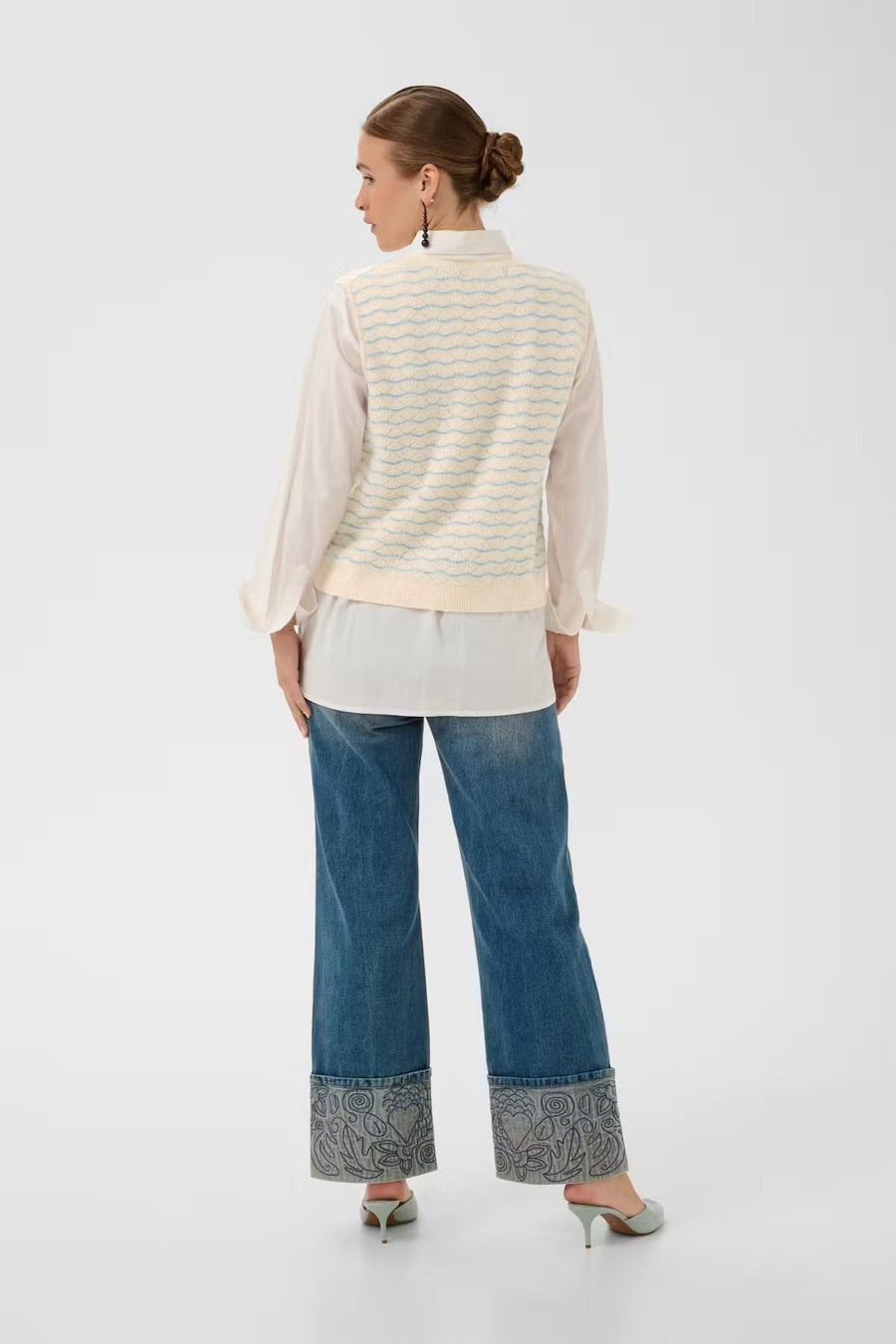 Culture CUemera Julietta Waistcoat cream