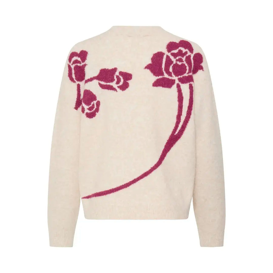 BYOUNG BYomea flower jumper 4 pink