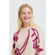 BYOUNG BYomea flower jumper 4 pink