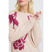 BYOUNG BYomea flower jumper 4 pink