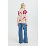 BYOUNG BYomea flower jumper 4 pink