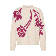 BYOUNG BYomea flower jumper 4 pink
