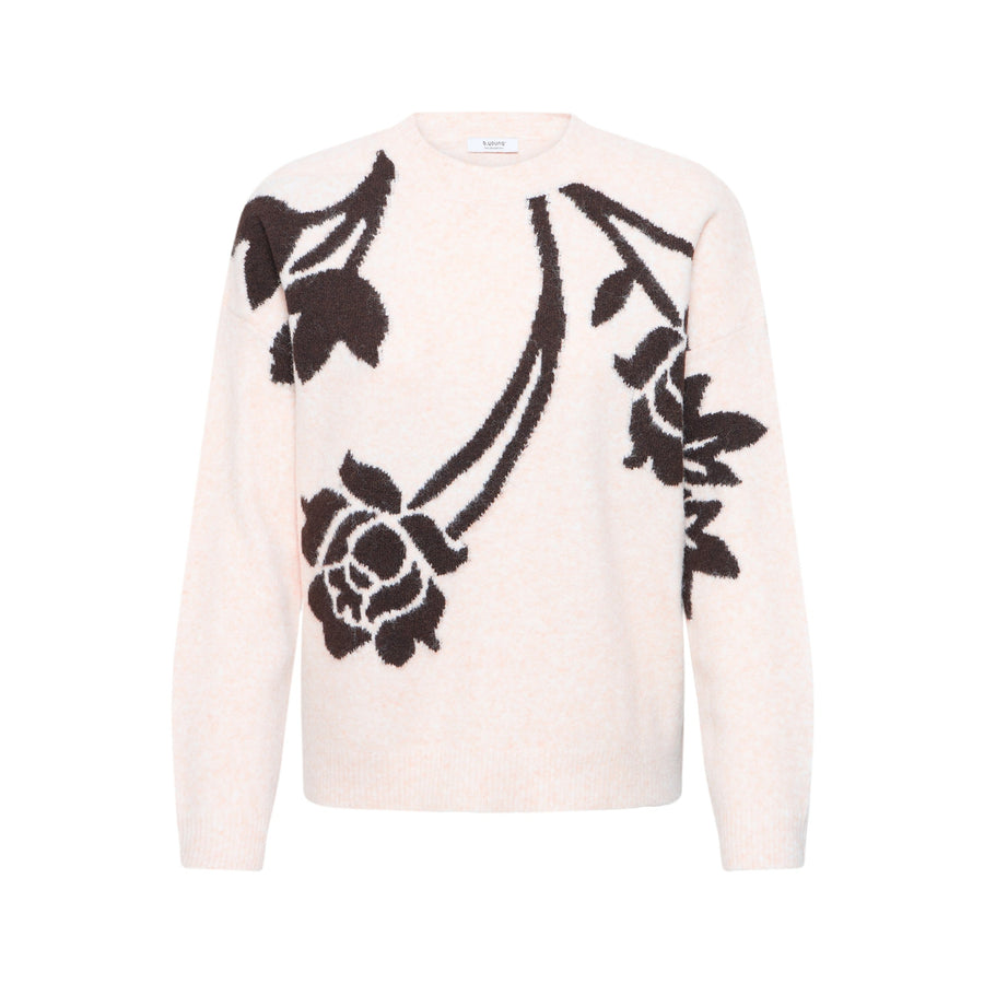 BYOUNG BYomea flower jumper 4 chocolate