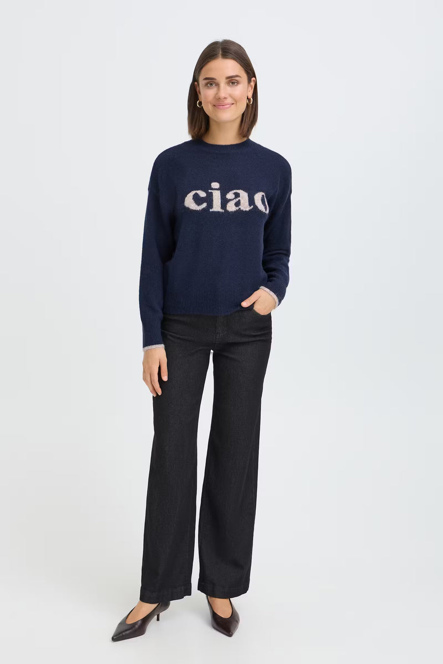 Fransa FRflorence pu 2 Ciao navy jumper