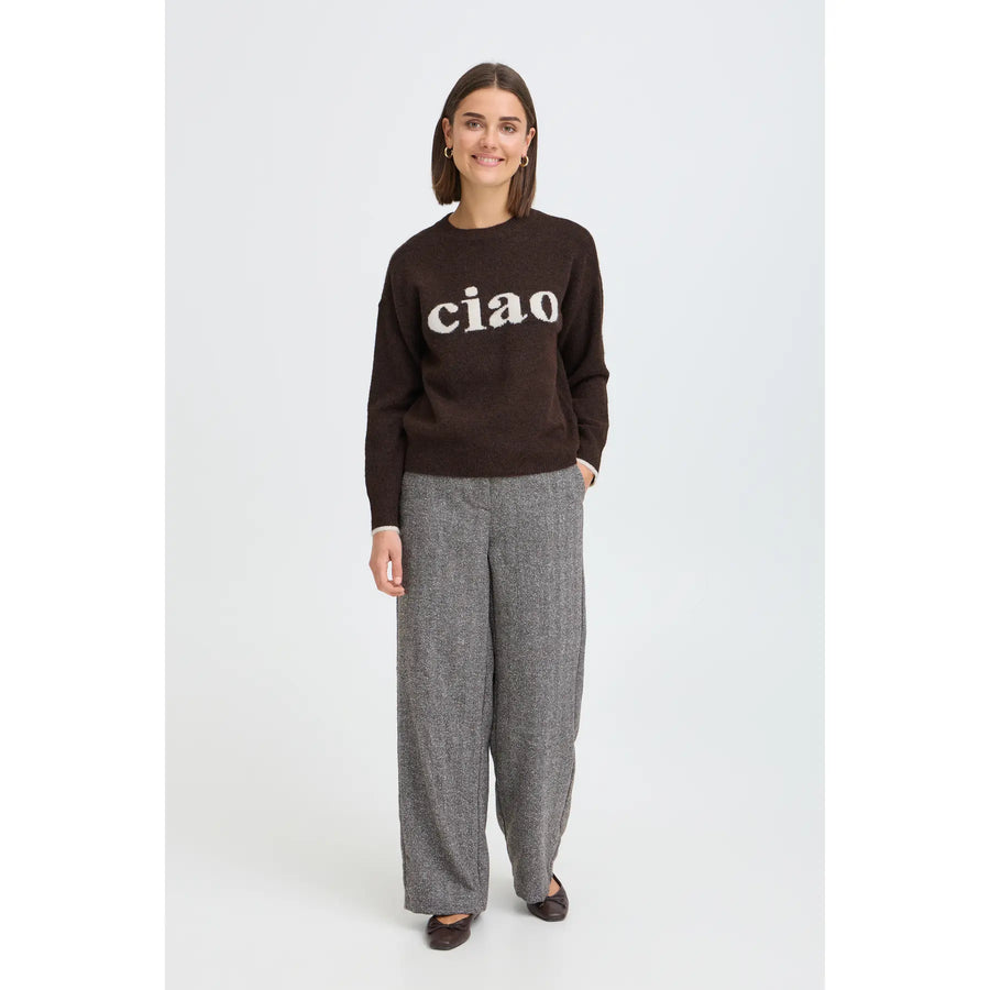 Fransa FRflorence pu 2 Ciao brown jumper