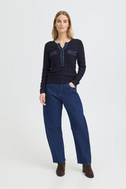 Pulz PZsara denim mix knit