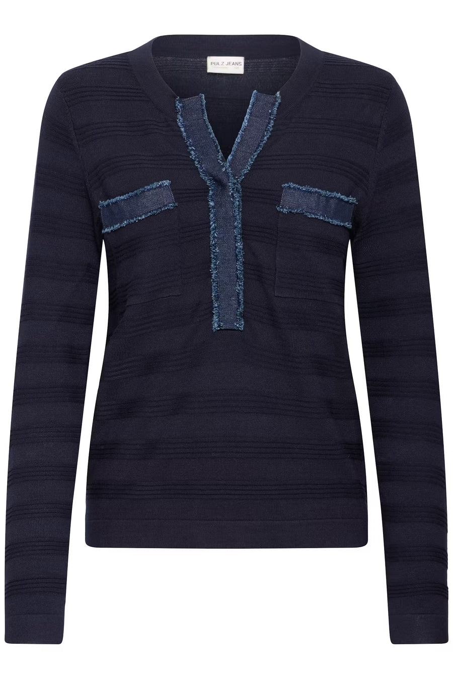 Pulz PZsara denim mix knit