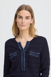 Pulz PZsara denim mix knit