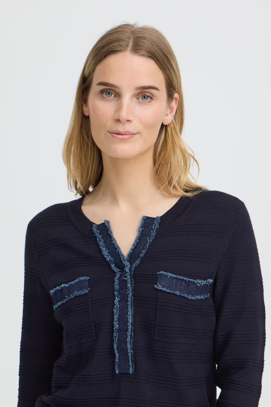 Pulz PZsara denim mix knit
