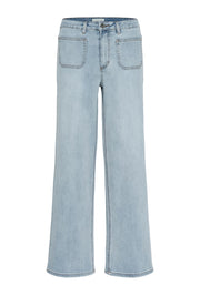 KAFFE KAbrook HW reg fit jeans light blue