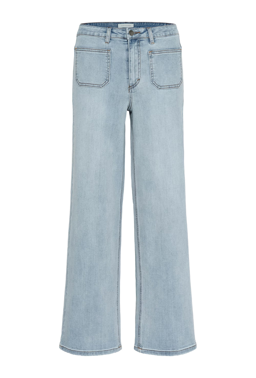 KAFFE KAbrook HW reg fit jeans light blue