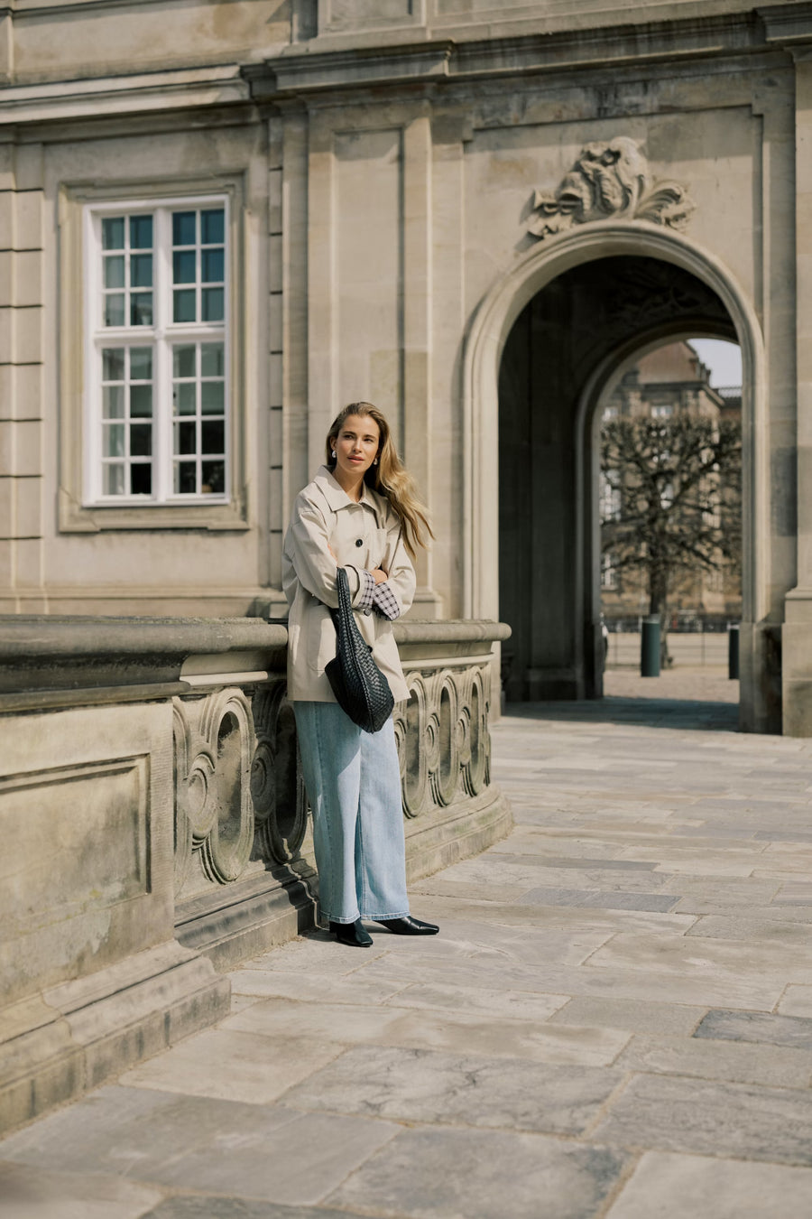 KAFFE KAbrook HW reg fit jeans light blue