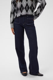 Kaffe KAbrook HW reg fit jeans dark navy
