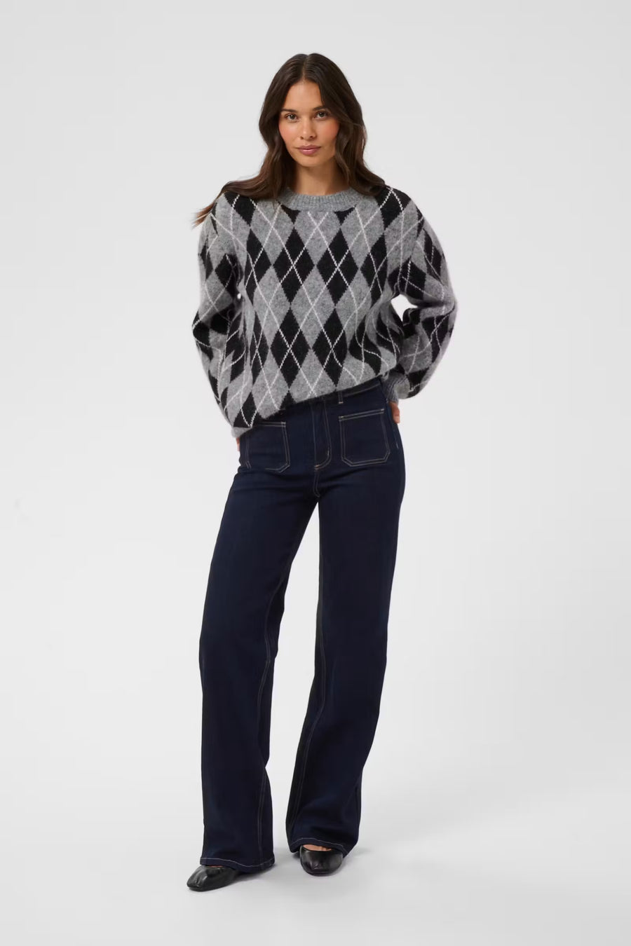 Kaffe KAbrook HW reg fit jeans dark navy