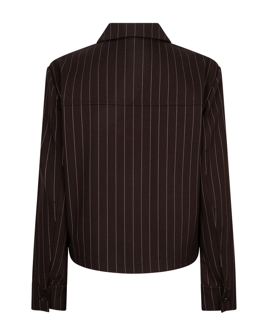 Red Button SRB5028 Jacket punta pinstripe brown