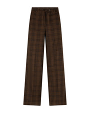 Red Button SRB5171 claudette multi check highrise pant brown