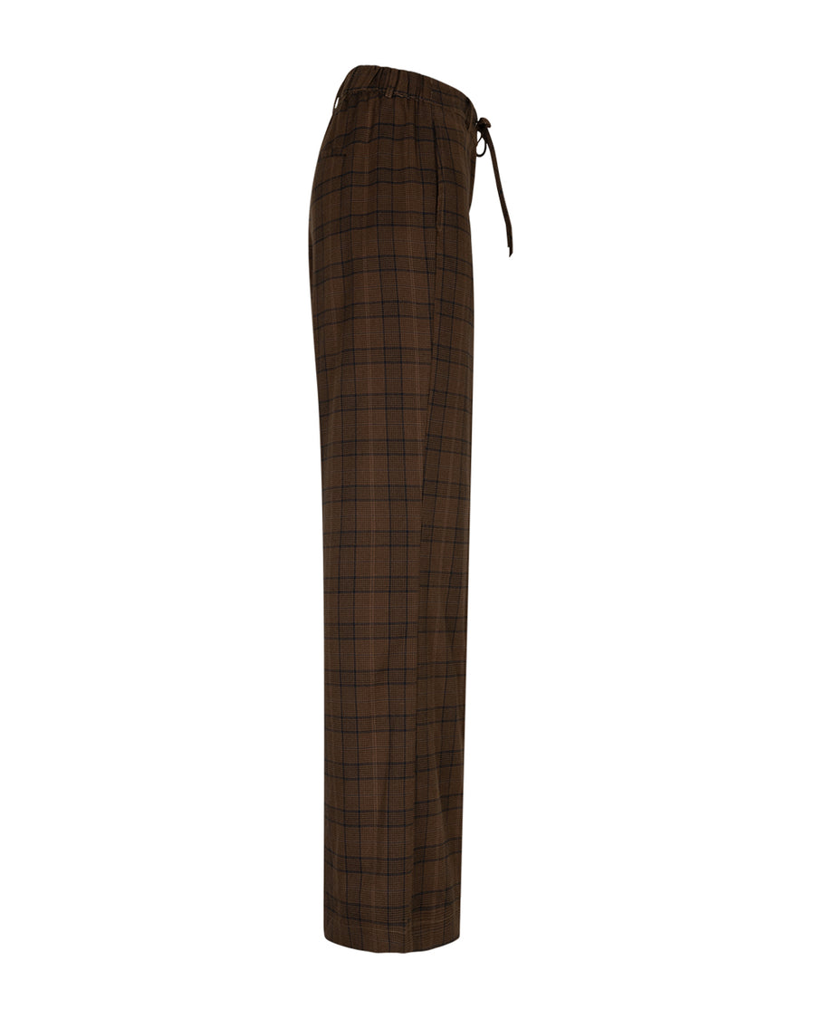 Red Button SRB5171 claudette multi check highrise pant brown
