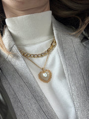 Talis Chains Miami hearts tennis necklace
