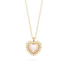 Load image into Gallery viewer, Talis Chains Mini Heart pentant necklace MoP
