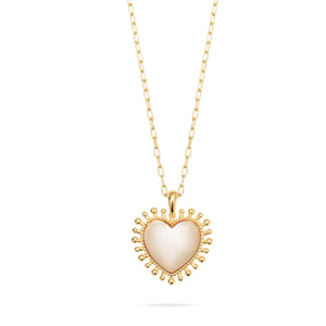 Talis Chains Mini Heart pentant necklace MoP