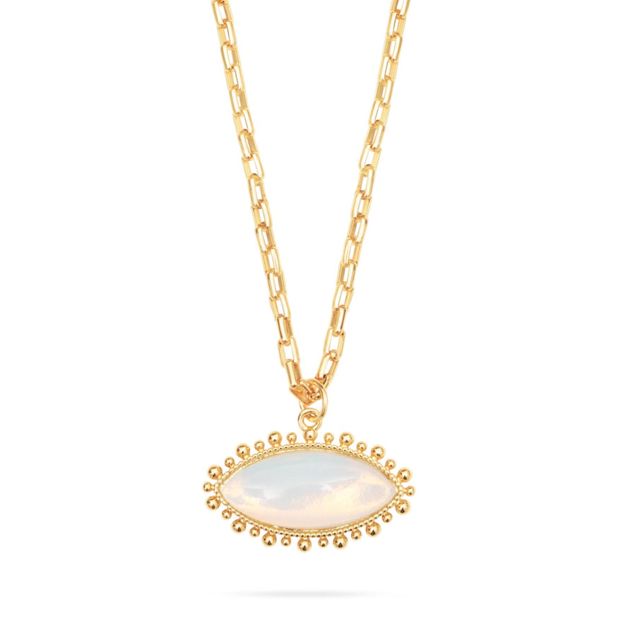 Talis Chains Eye Pendant necklace Opal