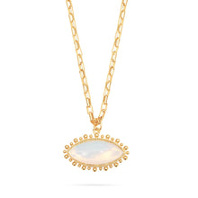 Load image into Gallery viewer, Talis Chains Eye Pendant necklace Opal
