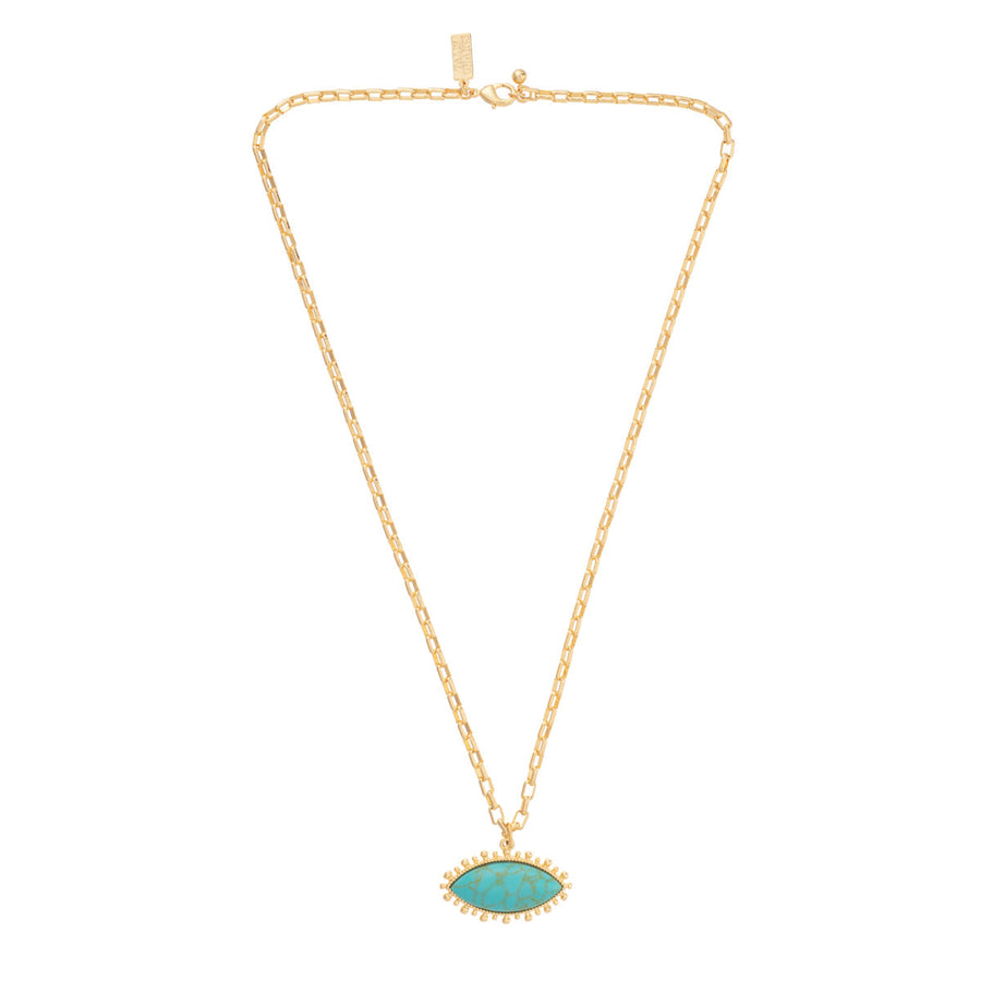 Talis Chains Eye Pendant necklace Turquoise