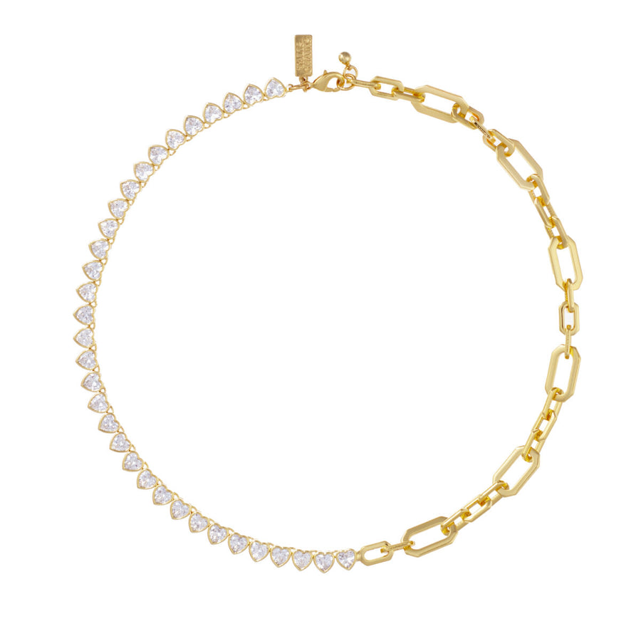 Talis Chains Miami hearts tennis necklace