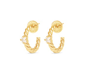Talis Chains Everyday twist hoops CZ