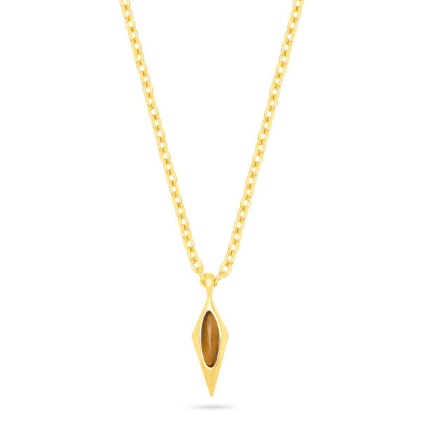 Talis Chains Oval Kite Pentant necklace Tigers eye